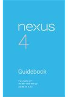 Google Nexus 4 manual. Smartphone Instructions.