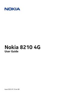 Nokia 8210 manual. Smartphone Instructions.
