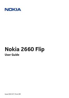 Nokia 2660 Flip manual. Smartphone Instructions.