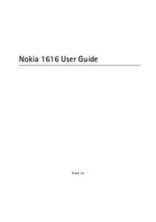 Nokia 1616 manual. Smartphone Instructions.