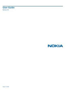 Nokia 215 manual. Smartphone Instructions.