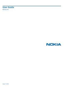 Nokia 215 manual. Smartphone Instructions.