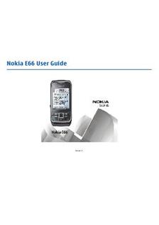 Nokia E 66 manual. Smartphone Instructions.
