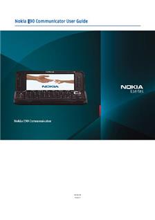 Nokia E90-1 manual. Smartphone Instructions.