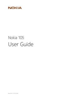 Nokia 105 manual. Smartphone Instructions.