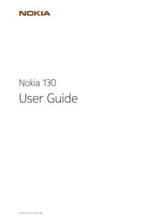 Nokia 130 manual. Smartphone Instructions.