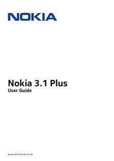 Nokia 3.1 Plus manual. Smartphone Instructions.