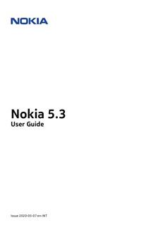 Nokia 5.3 manual. Smartphone Instructions.