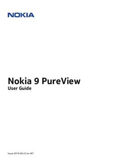 Nokia 9 Pureview manual. Smartphone Instructions.