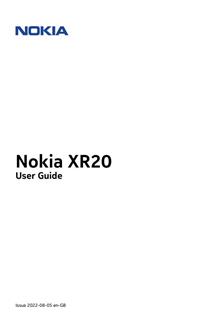 Nokia XR20 manual. Smartphone Instructions.