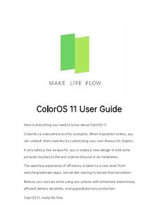 Oppo Find X3 manual. Smartphone Instructions.