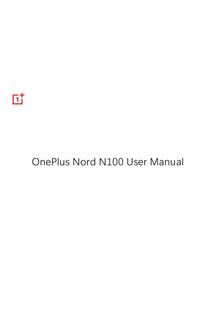 OnePlus Nord N100 manual. Smartphone Instructions.