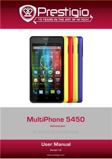 Prestigio Mulitphone 5450 manual. Smartphone Instructions.