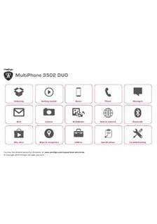 Prestigio Duo 3502 manual. Smartphone Instructions.