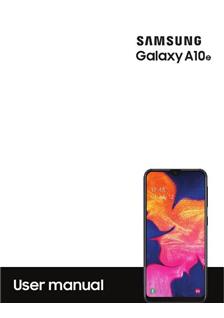 Samsung Galaxy A10e manual. Smartphone Instructions.