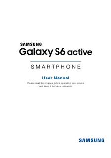 Samsung Galaxy S6 Active manual. Smartphone Instructions.