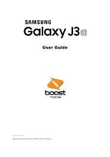 Samsung Galaxy J3 6 Boost manual. Smartphone Instructions.