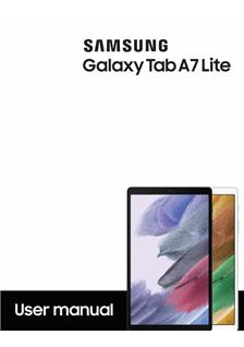 Samsung Galaxy Tab A7 Lite manual. Smartphone Instructions.