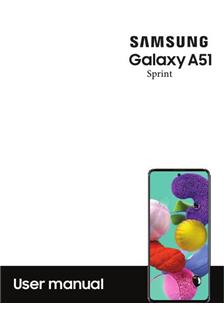 Samsung Galaxy A51 sprint manual. Smartphone Instructions.