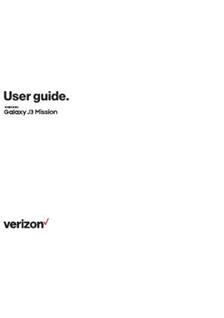 Samsung Galaxy J3 Mission manual. Smartphone Instructions.