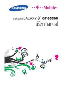 Samsung Galaxy Y Young manual. Smartphone Instructions.