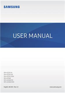 Samsung Galaxy A22 manual. Smartphone Instructions.