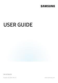 Samsung Galaxy A27 5G manual. Smartphone Instructions.