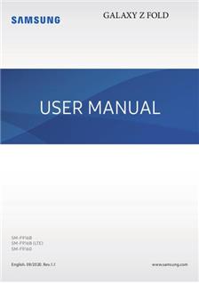 Samsung Galaxy Z Fold manual. Smartphone Instructions.
