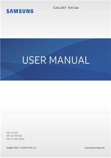 Samsung Galaxy S10 Lite manual. Smartphone Instructions.