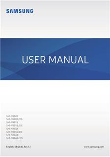 Samsung Galaxy Note 20 manual. Smartphone Instructions.