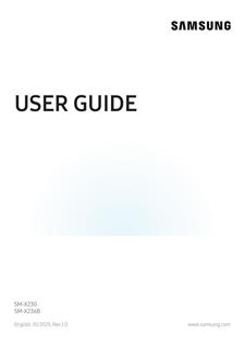 Samsung Galaxy Tab A11 Plus manual. Smartphone Instructions.