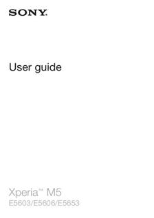 Sony Xperia M5 manual. Smartphone Instructions.