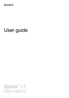Sony Xperia L1 manual. Smartphone Instructions.