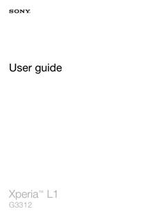 Sony Xperia L1 manual. Smartphone Instructions.